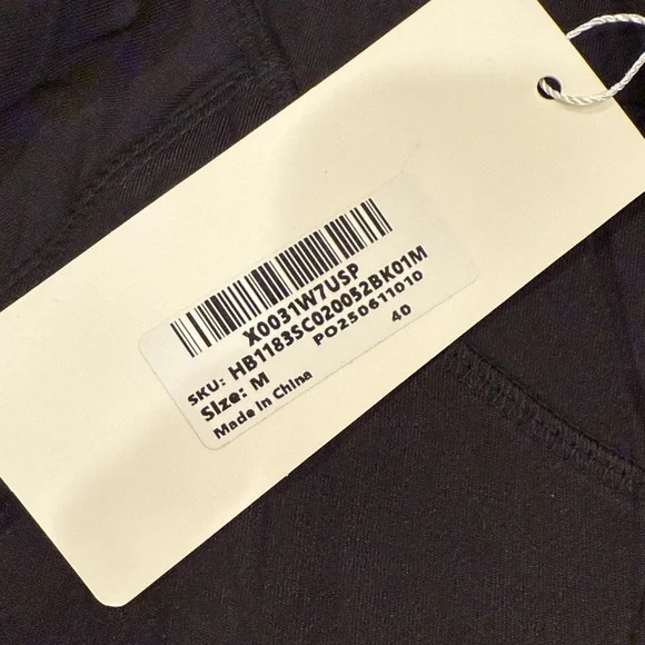 NWY Hibelle Classic Black Women's Zip-Up Hoodie - Picture 6 of 7